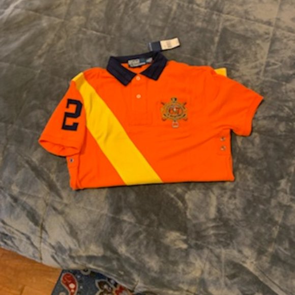 Polo by Ralph Lauren Orange and yellow  sash 381 bleeker crest - Picture 5 of 9